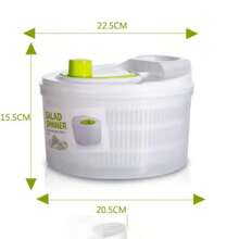 Salad Spinner Vegetable Lettuce Greens Dryer Washer Crisper Vegetable Centrifuge Salad Drying Greens Kitchen Accessories - 1 - Xem 6