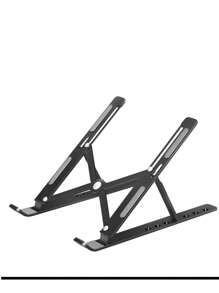 1 PC Giá đỡ máy tính có thể gập lại bằng nhôm - màu đen - Xem 1