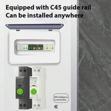 Graffiti WiFi Smart Switch, Energy Monitoring & Leakage Protection, Overvoltage And Undervoltage Protection, Remote Control Via Mobile (With Leakage Protection) - White