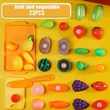 儿童过家家切水果蔬菜玩具，厨房食物蔬菜披萨玩具套装