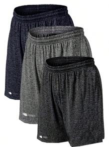 Kit 3 Bermuda Shorts Light Dry Fit Gym Training - Blue - View 1