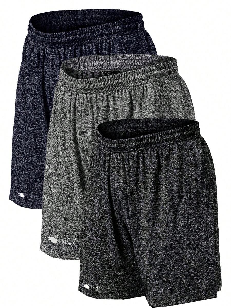 Kit 3 Bermuda Shorts Light Dry Fit Gym Training - Azul - Ver 1