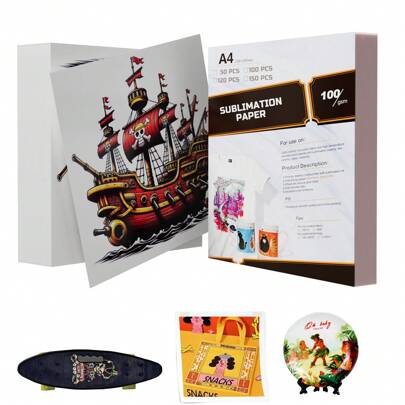 100g A4 Size Fast-Dry Sublimation Paper, 100 Sheets - Perfect For Crafting Personalized Valentine's Day Gifts