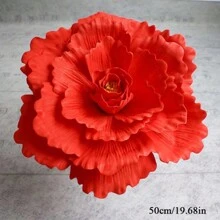 Flor de Peônia Artificial Grande, Decoração Realista de Flor Artificial Grande, Adereços para Casamento e Banquete, Artesanato DIY, Decoração de Sala de Estar, Decoração Interna e Externa