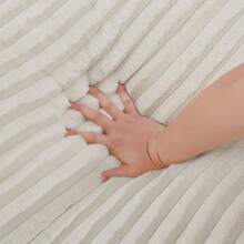 Modern Double Sleeper Sofa Comfortable Cloud Couch Soft Fluffy Corduroy Upholstery With Square Armrests For Living Room Bedroom BEIGE - Nhiều màu - Xem 9