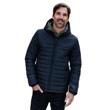 Mens Nautilus Full Zip Hoodie (Navy) - 90gsm 100% Polyester - Navy Blue - View 3