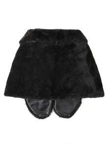 2 件套：披肩 + 披肩夹，时尚人造毛皮披肩，女士毛皮披肩，婚礼毛皮披肩，人造新娘毛皮披肩，冬季 - A - 查看 9