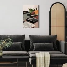 1 Pc Framed Black Art Printing Boho Black Modern Wall Art Girl Art Poster African American Woman Wall Art Decor For Living Room Bedroom - 彩色 - 查看 3