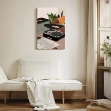 1 Pc Framed Black Art Printing Boho Black Modern Wall Art Girl Art Poster African American Woman Wall Art Decor For Living Room Bedroom - 彩色 - 查看 4