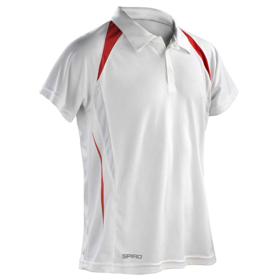 Spiro Polo esprit d'équipe pour hommes (blanc/rouge)