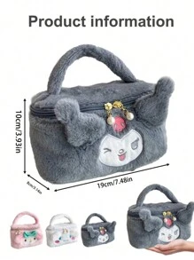 Sanrio 1 pezzo Borsa a mano carina Sanrio Hello Kitty, Kuromi, My Melody, Cinnamoroll, accessori decorativi borsa per animali anime, borsa porta oggetti regalo
