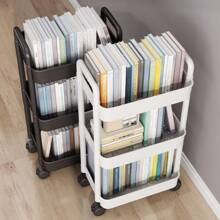 Mobile Utility Cart Storage Rack. Multi-Tier Snack Organizer Shelf For Kitchen, Bedroom, Bathroom & Home Use - Multicolor - View 1