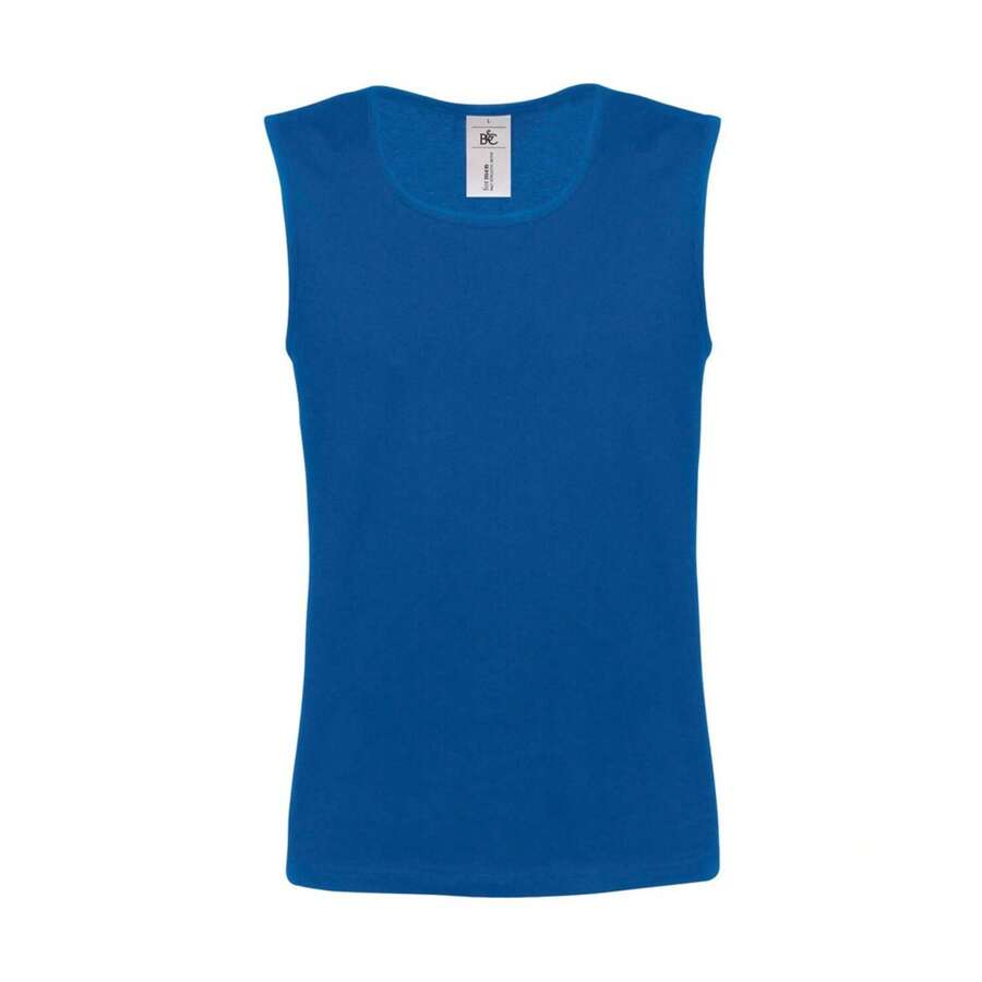 B&C Mens Move Athletic Tank Top (Royal Blue) - 145gsm 100% Ringspun Cotton - Royal Blue - View 1