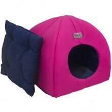 Avuk Pet Guinea Pig Chinchilla Cave + Cushion - 玫紅色 - 查看 3