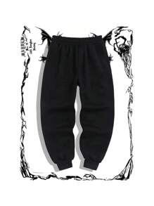 Calça de Moletom Mãos Esqueléticas (FRENTE) Jogger Masculina Feminina Sport Academia Treino Casual Flanelada Estampada