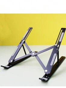 1 PC Giá đỡ máy tính có thể gập lại bằng nhôm - màu đen - Xem 4