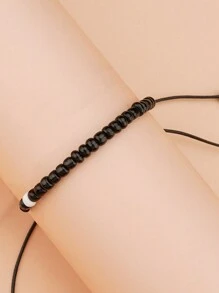 2pcs Valentine's Day Decorations Pinky Promise Matching Bracelet For Couples Soulmate Man Distance Relationship Gifts For Women Men