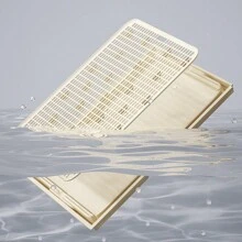 Caja de arena para gatos con tapa de acero inoxidable cerrada, caja de arena XL extra grande para gatos grandes, bandeja de metal con lados altos para gatos con pedal, filtro y pala, fácil de limpiar y antiadherente y a prueba de fugas - Multicolor - Ver 5