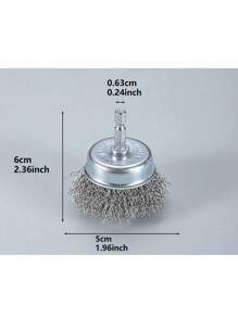 1/4 英寸六角柄钢丝杯刷套装 - 除锈、剥离和研磨清洁的理想选择 - 兼容钻头附件，用于钻孔的碳钢丝刷套件包括磨料钢丝轮、钢丝杯刷和 1/4 英寸六角柄附件 - 非常适合重型清洁和除锈