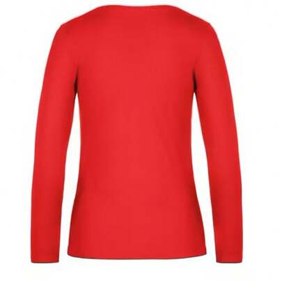 B&C Womens/Ladies #E190 LongSleeved TShirt (Royal Blue) - 185gsm 100% Ringspun Cotton