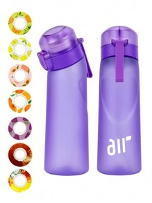 1PC Flavored Water Bottle, Bottle Starter Set, Drinking Bottle With One Random Flavoured Pods Suitable For Gyms, Schools, Flavored Water Bottle,Back To School