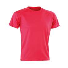Spiro Mens Impact Aircool TShirt (Fluorescent Pink) - 130gsm 100% Polyester - Pink - View 2