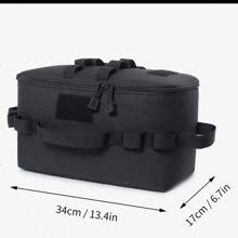 1 pieza Bolsa de almacenamiento plegable para campamento militar y exteriores, organizador de utilidades de cocina portátil, de gran capacidad