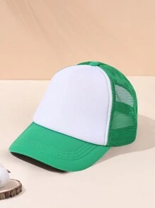 2pcs/1pc Multiple Colors Casual Game Console Stitching Mesh Baseball Cap, Sun Protection Comfortable Breathable Cap For Summer Holiday Outdoor Traveling Boys And Girls Accessories