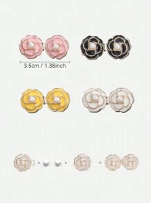 1 件可调节腰带扣,无缝可拆卸腰带夹,完美贴合腰带配件,可爱甜美风格,可拆卸无缝金属腰带扣夹,牛仔裤腰带配件混合颜色纽扣,时尚配饰 - 彩色 - 查看 3