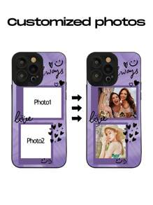 1 Stück Angepasste hochauflösende bedruckte matte schwarze Silikonhülle mit Linsenschutz, kompatibel mit iPhone 16 Pro Max/16 Pro/15 Pro Max/14 Pro Max/13 Pro Max/A12/A13/A14/A15/A52/A54/A55/13C, OPPO A15/A17, Honor X6a/X7b/X8b/X6, S23 Ultra/S24 Ultra/A52s