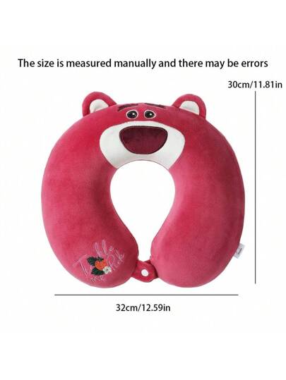 Miniso Disney Lotso Memory Foam Kussen Cartoon Strawberry Bear Anime Home Shaped Pillows Travel Neck Cushion Napping Birthday view 6