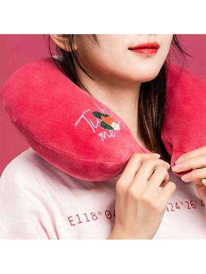 Miniso Disney Lotso Memory Foam Kussen Cartoon Strawberry Bear Anime Home Shaped Pillows Travel Neck Cushion Napping Birthday view 7