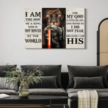 1 Pc Framed Bible Verses Wall Art Painting Wall Decor Artwork Picture Decoration For Living Room Bedroom - Multicolor - View 4