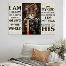 1 Pc Framed Bible Verses Wall Art Painting Wall Decor Artwork Picture Decoration For Living Room Bedroom - Multicolor - View 5