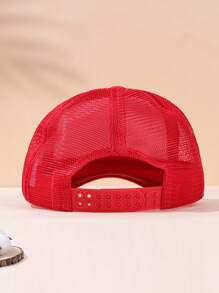 2pcs/1pc Multiple Colors Casual Game Console Stitching Mesh Baseball Cap, Sun Protection Comfortable Breathable Cap For Summer Holiday Outdoor Traveling Boys And Girls Accessories