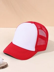 2pcs/1pc Multiple Colors Casual Game Console Stitching Mesh Baseball Cap, Sun Protection Comfortable Breathable Cap For Summer Holiday Outdoor Traveling Boys And Girls Accessories