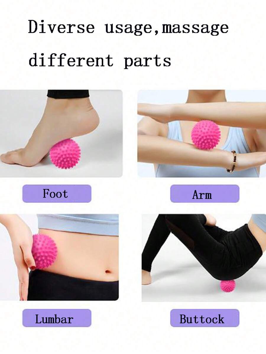 1pc Fascia Ball PVC Acupressure Massage Ball, For Shoulder, Neck, Yoga & Fitness, Relax Foot, Arm, Waist, Buttocks