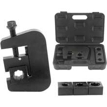 HOHOBLA Fs-7843B Manual A/C Hose Crimper Repair Tool Kit, Air Conditioning Repaire AC Hose Crimping Tool With 4 Dies (#6, #8, #10, #12), For Crimping Automotive Air Conditioning Pipes