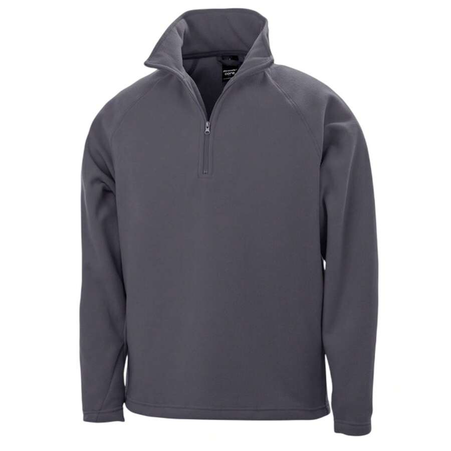 Result Mens Microfleece Top (Charcoal) - 200gsm 100% Polyester - Grey - View 1