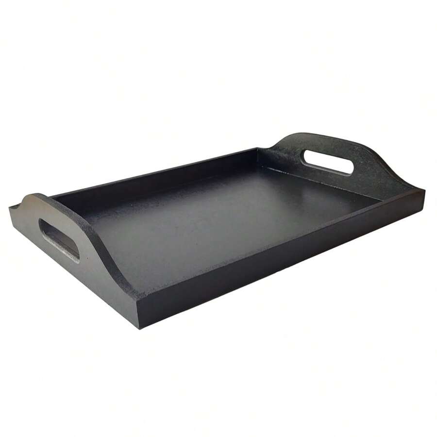 Low Edge Coffee Corner Tray - Black - View 1