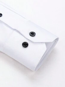 Novo Camisa Social Masculina Manga Longa 62% poliéster, 35% algodão, 3% elástano
