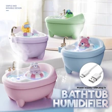 1 件装返校水力桌面加湿器，2 种喷雾模式：连续/间歇，7 色渐变照明，易填充设计 - 彩色 - 查看 3