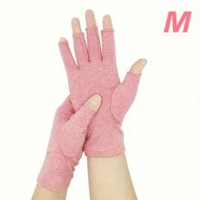1 Paar Premium fingerlose Kompressionshandschuhe für Handpflege, Tippen, Arbeit, Sport, Gelenk-Wärme, offener Finger Handgelenkstütze, Daumen-Halbfinger-Handschuhe für Frauen & Männer