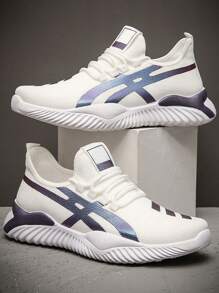 Men's Comfortable Breathable Casual Tennis Shoes. - 白色 - 查看 1