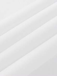 1 pieza Mantel rectangular de textura de lino, resistente a las manchas, tela decorativa sin arrugas para comedor, fiesta, bufé, boda - Blanco - Ver 4