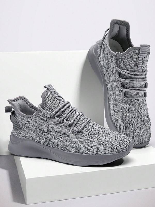 Women's Fashionable Casual Sports Shoes Lightweight Gym Workout Shoes Outdoor Breathable Running Shoes Anti Slip Sneaker Lace Up Sports Shoes Light_Gray