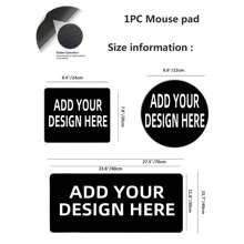 1PC Customized Mouse Pads With Photos, Personalized Mouse Pads - Add Pictures, Text, Logos Or Artistic Designs, Make Your Own Customized Mouse Pads, Halloween, Thanksgiving, Christmas, Birthdays And Specific Holiday Gifts Back To School - Multicolor - View 6
