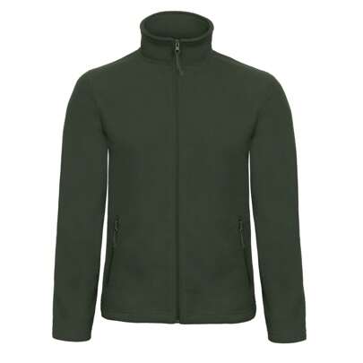 B&C Mens ID.501 Microfleece Full Zip Fleece Jacket (Forest Green) - 280gsm 100% Polyester