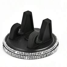 Car-Mounted Mobile Phone Holder With Diamond Setting, Cute Female, Horizontal And Vertical Screen, Center Console, Car Navigation Support