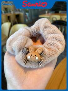 Sanrio Nieuwe herfst- en winter pluche grote haarelastiek schattige cartoon konijnenhoofdband haarband haar haarkoord
